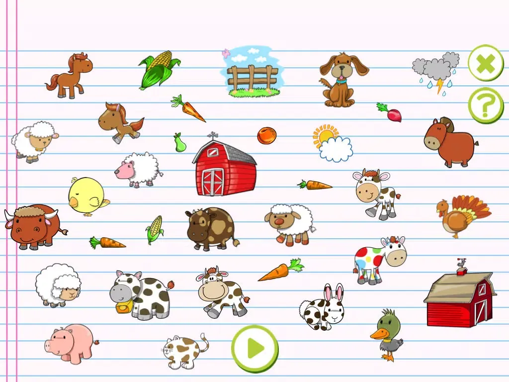 Скриншоты ABC First Words of the Farm: English Word Learning Quiz for Children iPad 