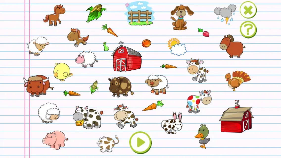 Скриншоты ABC First Words of the Farm: English Word Learning Quiz for Children