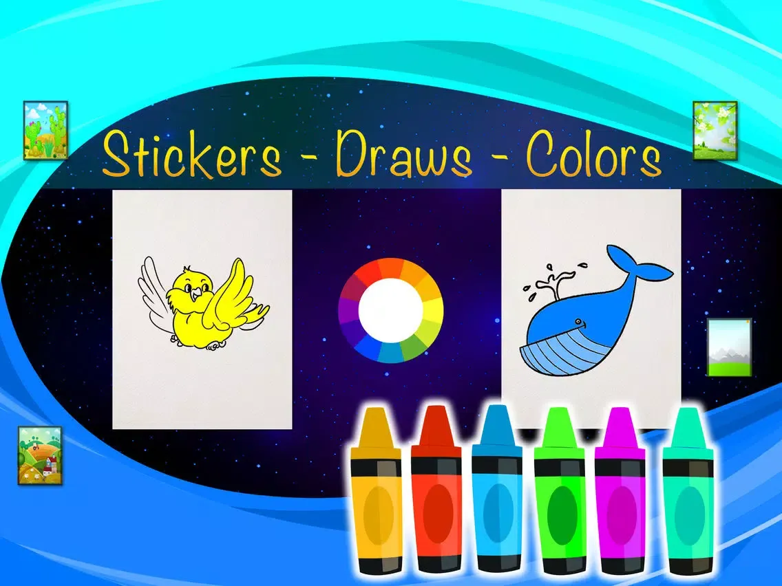 Скриншоты Doodle Stickers Colorful Pro iPad 