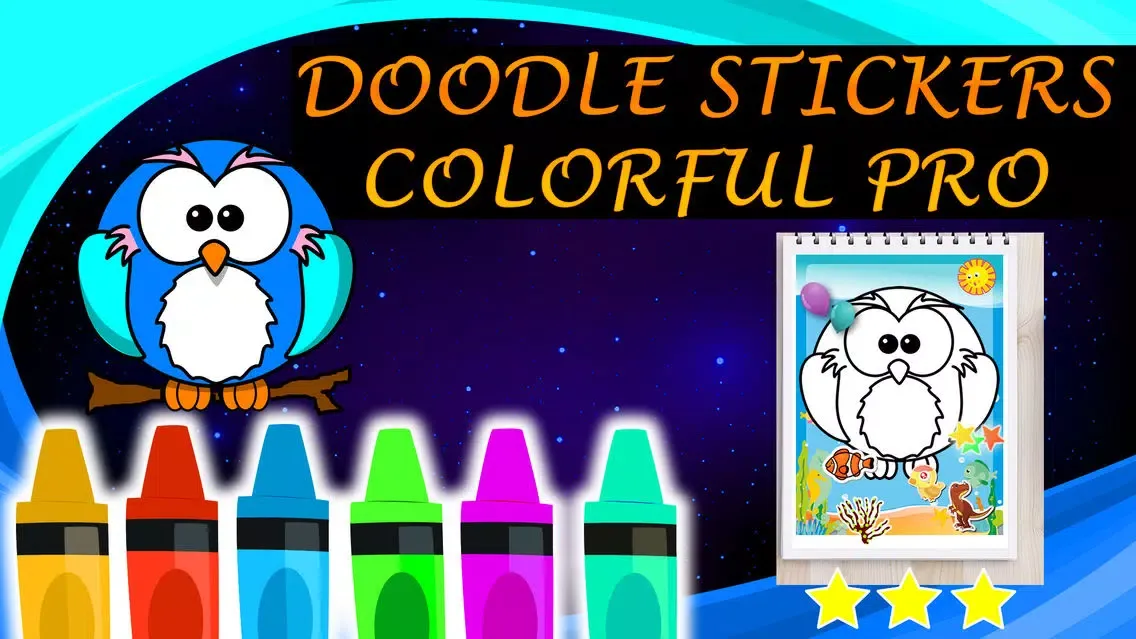 Скриншоты Doodle Stickers Colorful Pro