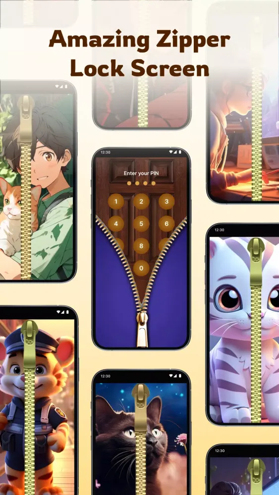 Door Lock Screen & Zip Door Screenshots