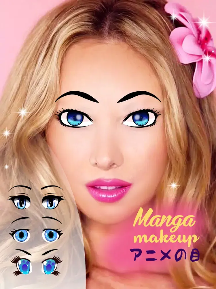 Captures d'écran de Manga and Anime Cartoon Eyes Picture Frames Editor iPad 