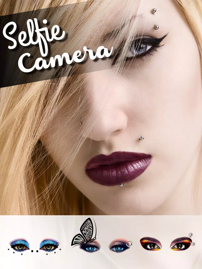 Eye Makeup and Face Piercing iPad  Screenshots