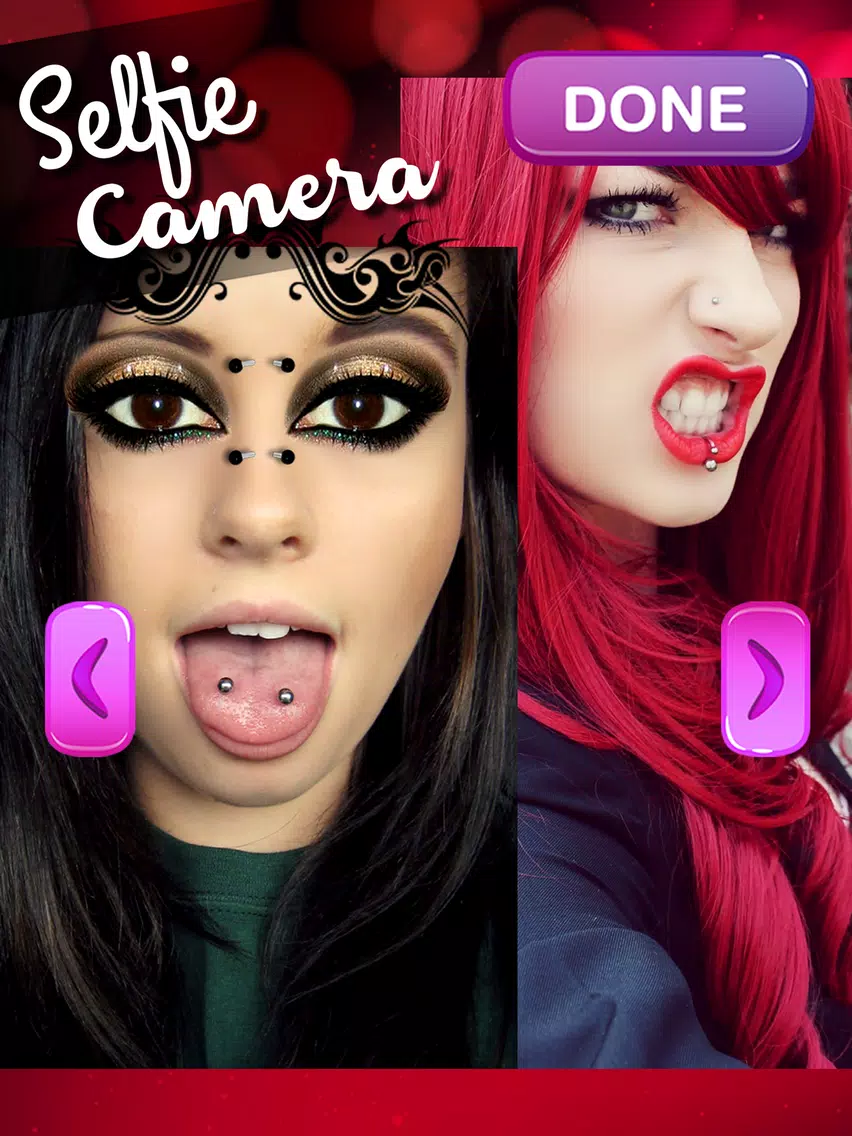 Eye Makeup and Face Piercing iPad  Screenshots