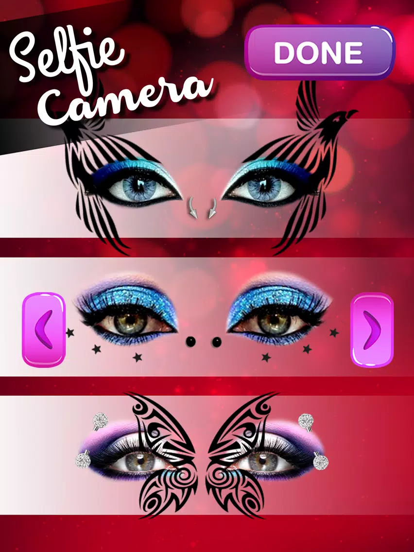 Eye Makeup and Face Piercing iPad  Screenshots