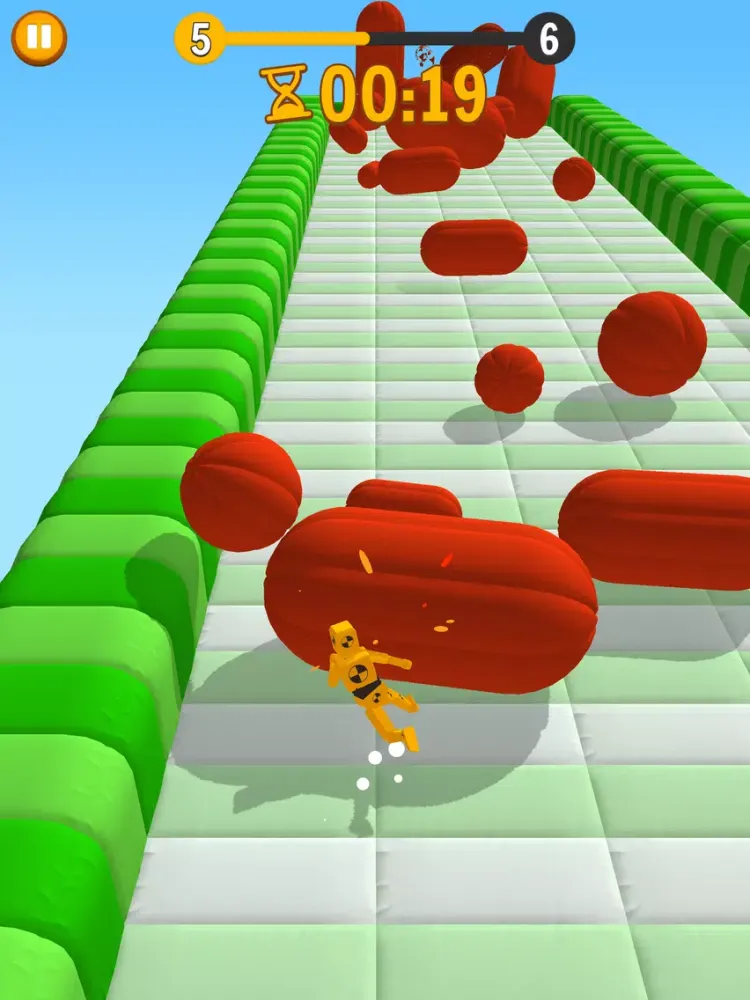 Crazy Ragdoll Run 3D iPad  स्क्रीनशॉट