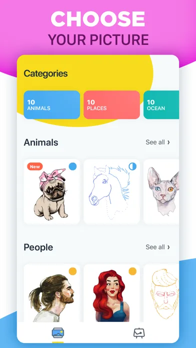 ภาพหน้าจอของ Dots Art - Connect the Dots