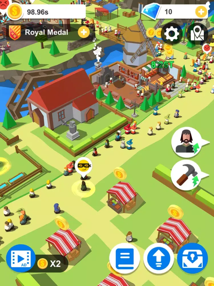 Idle Medieval Town iPad  Screenshots