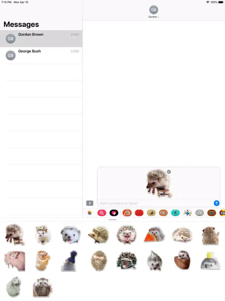 Cute Hedgehogs iPad 应用截图