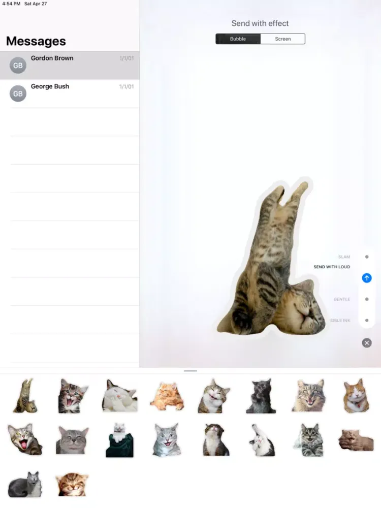 Cutest Happy Cat Stickers iPad  Ekran Görüntüleri