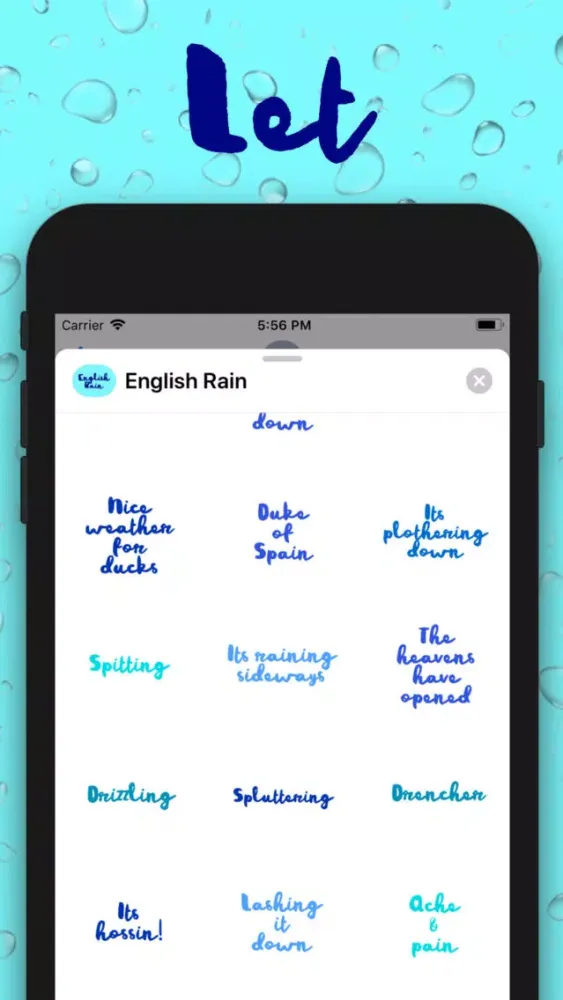 Capturas de tela do English Rain