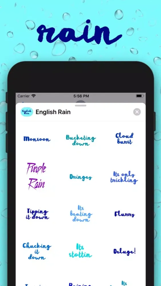 Capturas de tela do English Rain