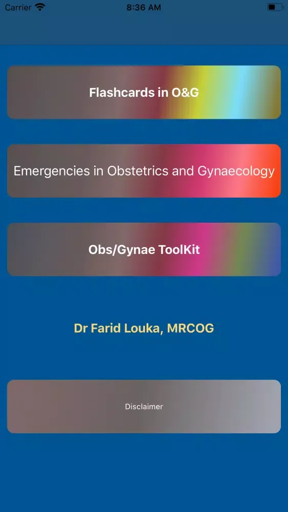 Obs/Gynae ToolKit + Flashcards Ekran Görüntüleri