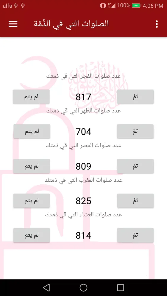 صور قضاءُ الصلاةِ