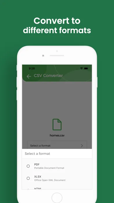 CSV Converter, CSV to PDF Screenshots