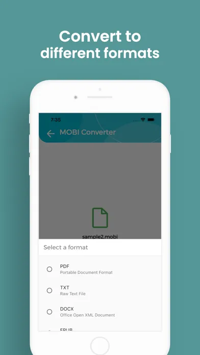 MOBI Converter, MOBI to EPUB স্ক্রিনশট