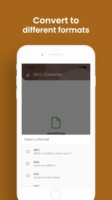 Zrzuty ekranu OGG Converter, OGG to MP3