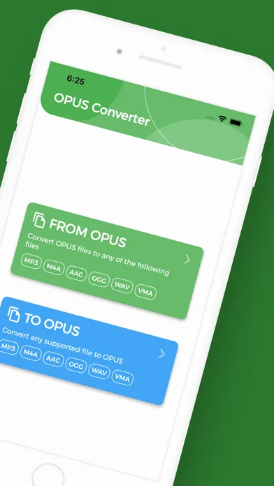 ภาพหน้าจอของ OPUS Converter, OPUS to MP3