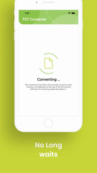 Captures d'écran de TXT Converter, TXT to WORD