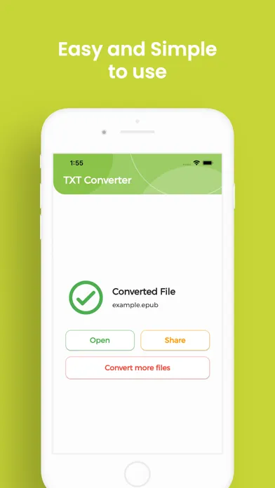 Captures d'écran de TXT Converter, TXT to WORD
