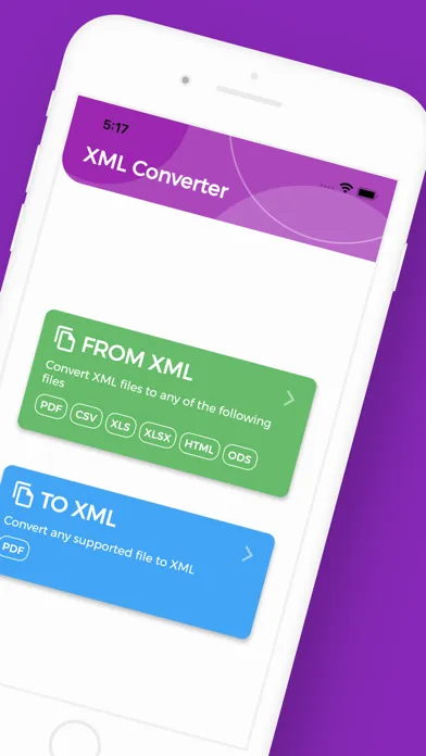 ภาพหน้าจอของ XML Converter, XML to PDF