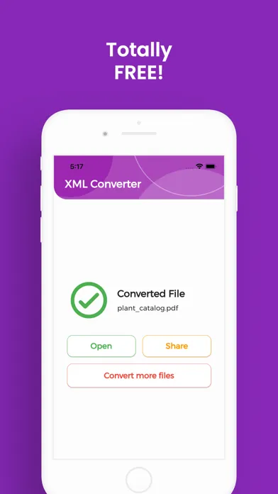 ภาพหน้าจอของ XML Converter, XML to PDF