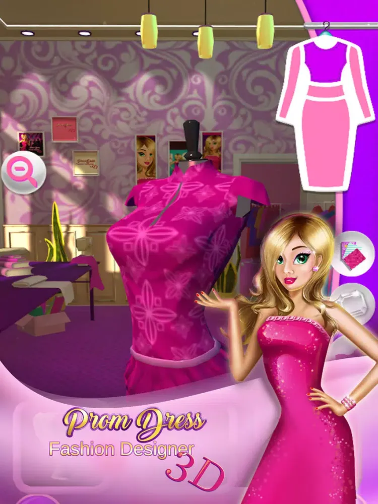 ภาพหน้าจอของ Prom Dress Fashion Designer: 3D Games For Girls iPad 