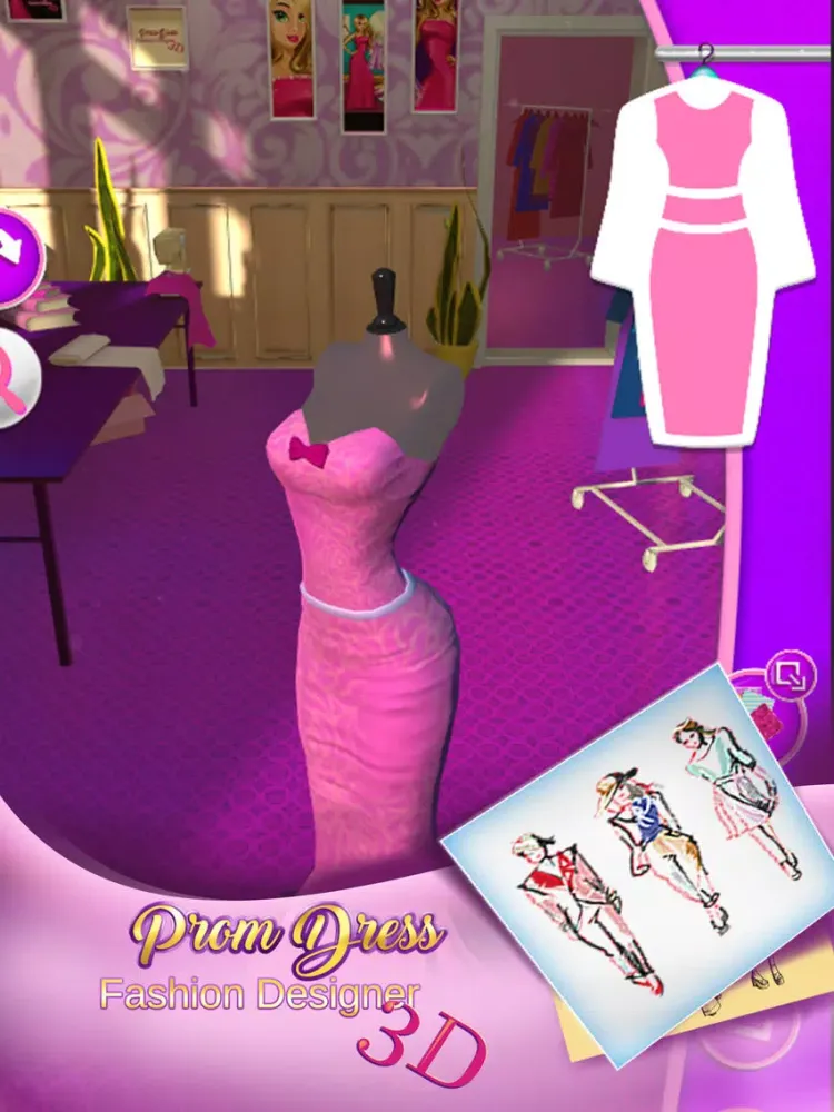 ภาพหน้าจอของ Prom Dress Fashion Designer: 3D Games For Girls iPad 
