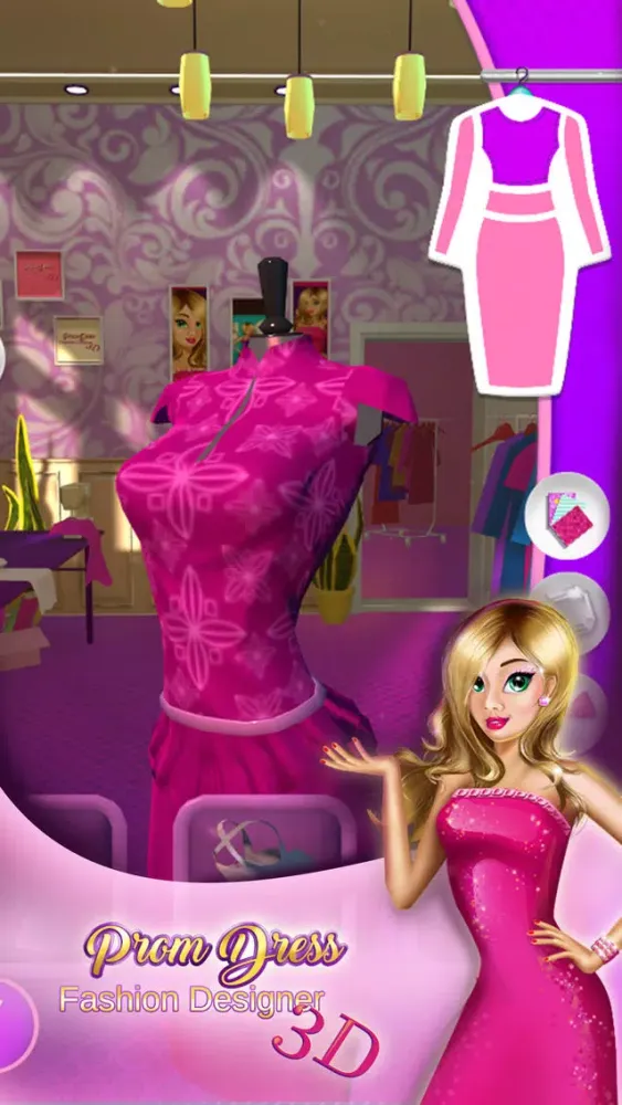 ภาพหน้าจอของ Prom Dress Fashion Designer: 3D Games For Girls