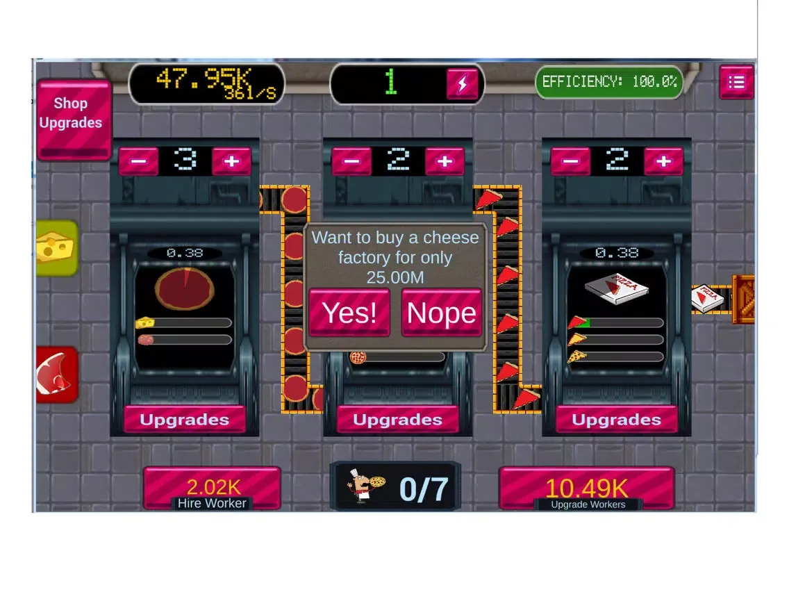 تصاویر Idle Pizza Factory iPad 