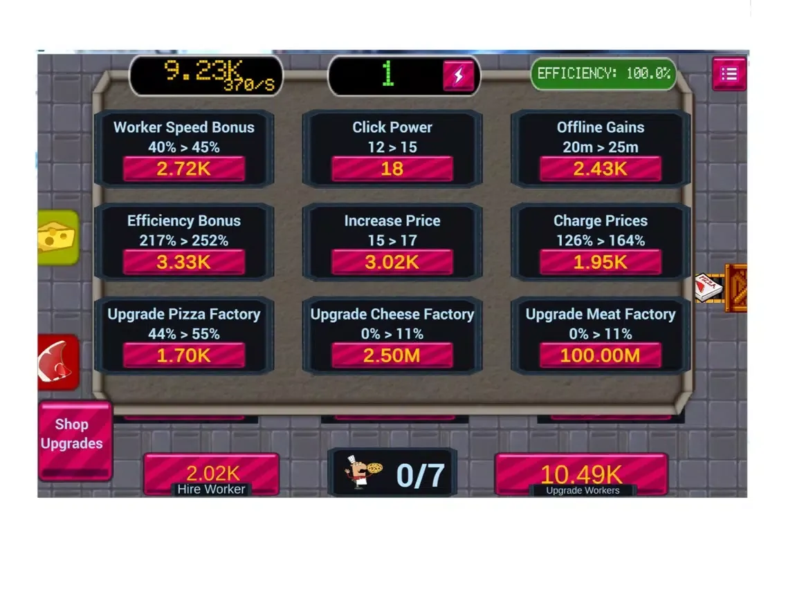 تصاویر Idle Pizza Factory iPad 