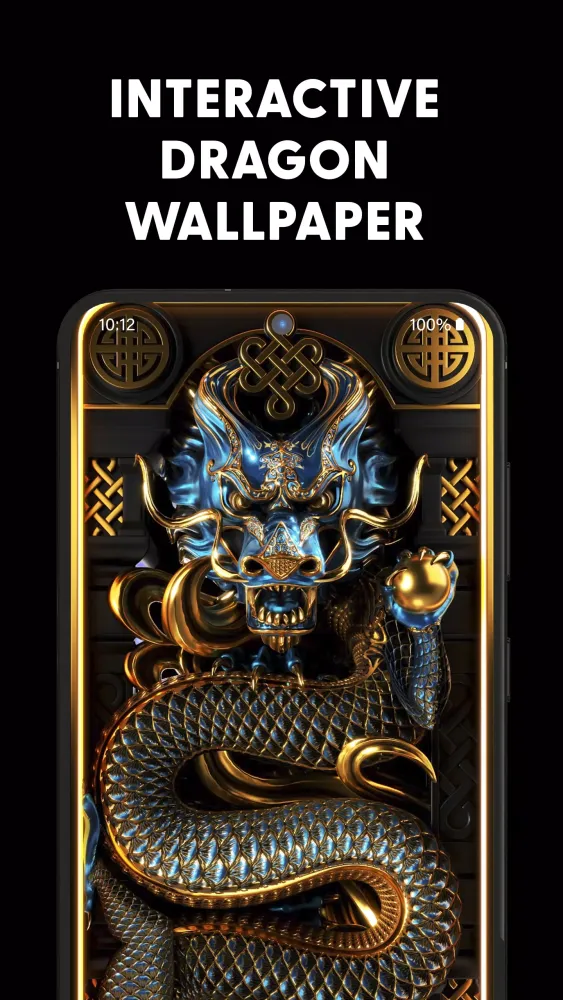 Tangkapan skrin Dragon Snake Wallpaper 3D 4K