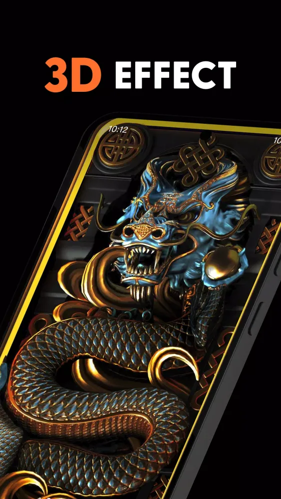 Tangkapan skrin Dragon Snake Wallpaper 3D 4K
