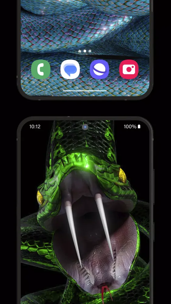 Tangkapan skrin Dragon Snake Wallpaper 3D 4K