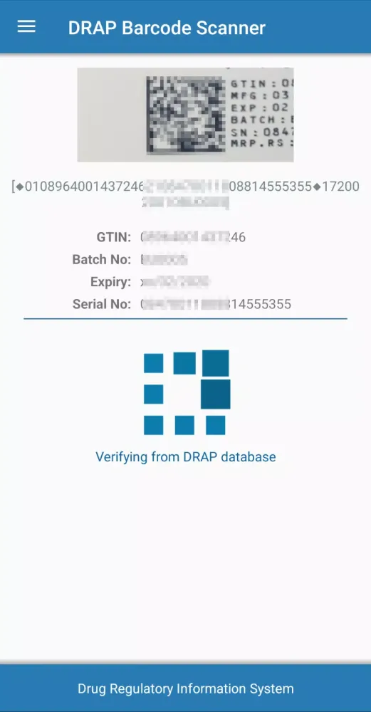 DRAP Barcode Scanner Ekran Görüntüleri