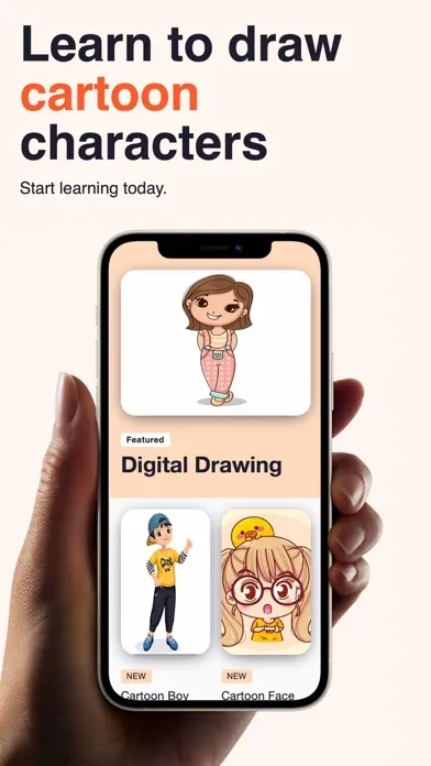 Captures d'écran de How to Draw Cartoons App
