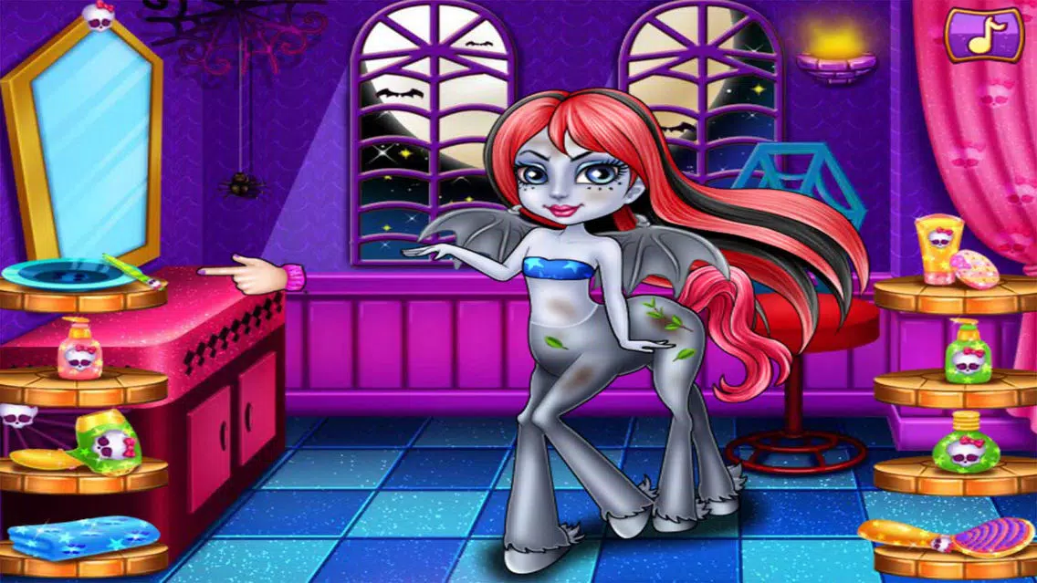 Ảnh chụp màn hình của dress up & shower fright mare