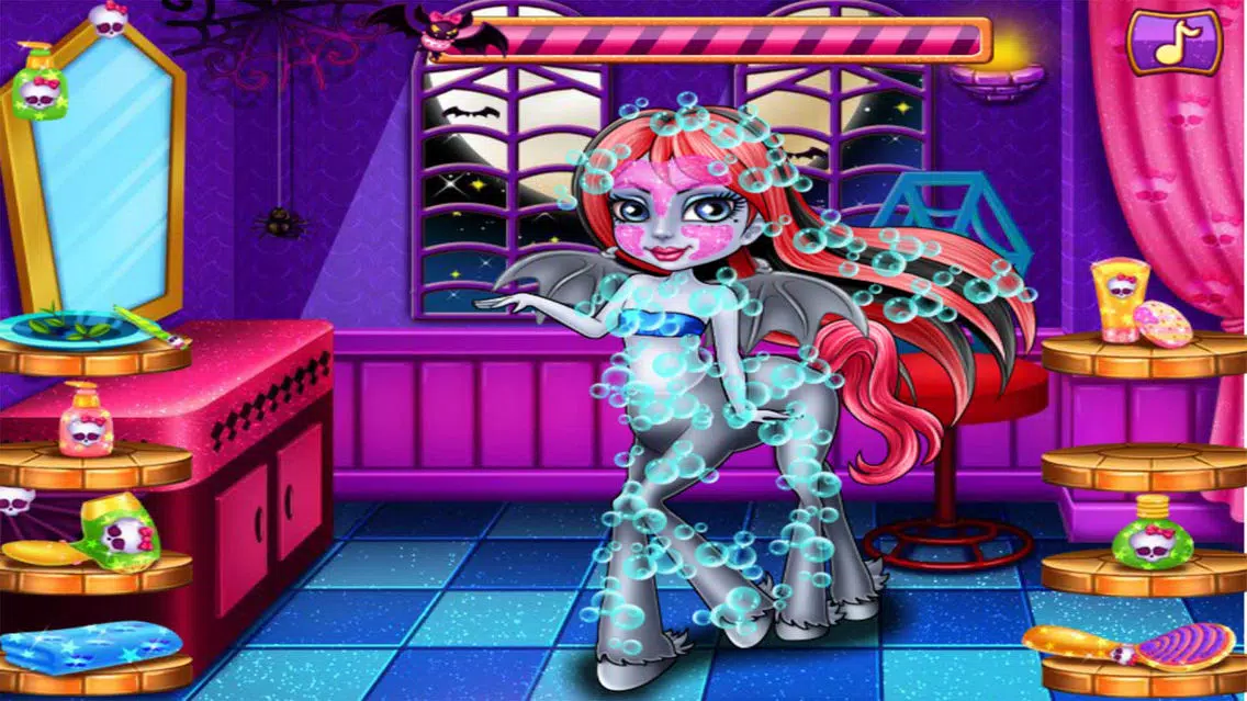 Ảnh chụp màn hình của dress up & shower fright mare