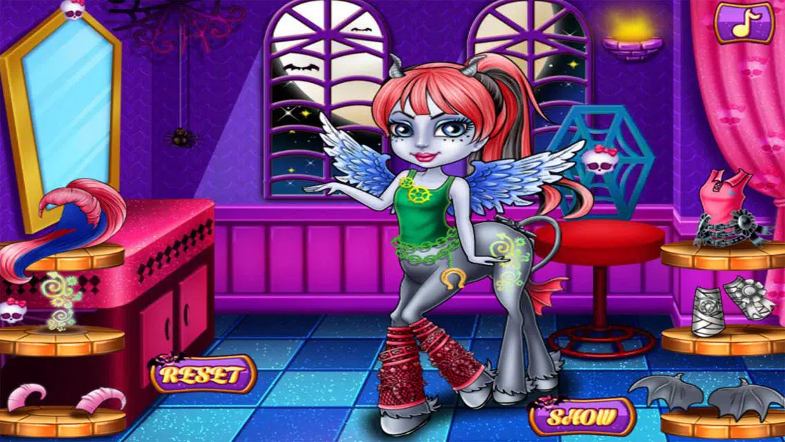 Ảnh chụp màn hình của dress up & shower fright mare