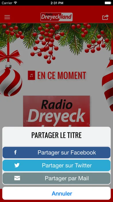 Capturas de pantalla de Radio Dreyeckland Noel