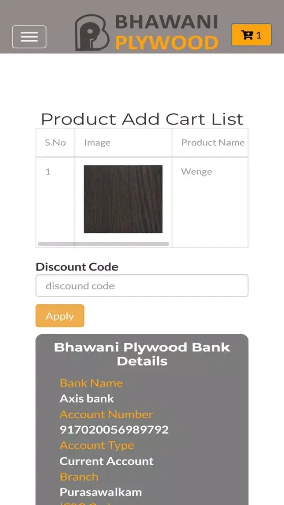 Tangkapan layar Bhawani Plywood