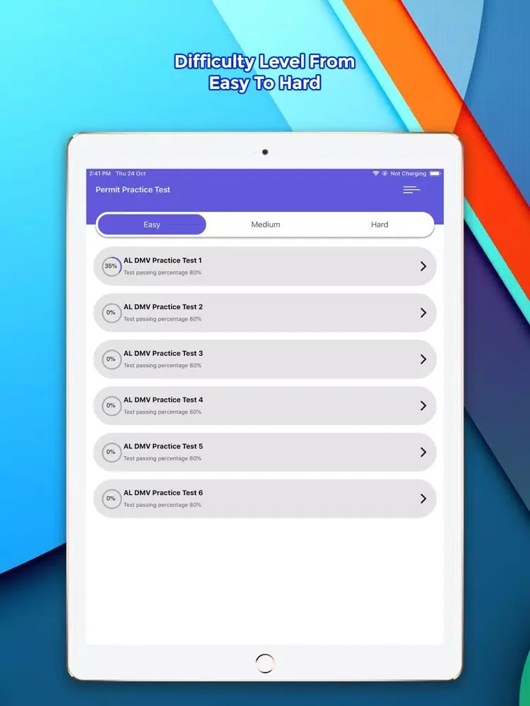 ภาพหน้าจอของ DMV Permit Practice Test iPad 