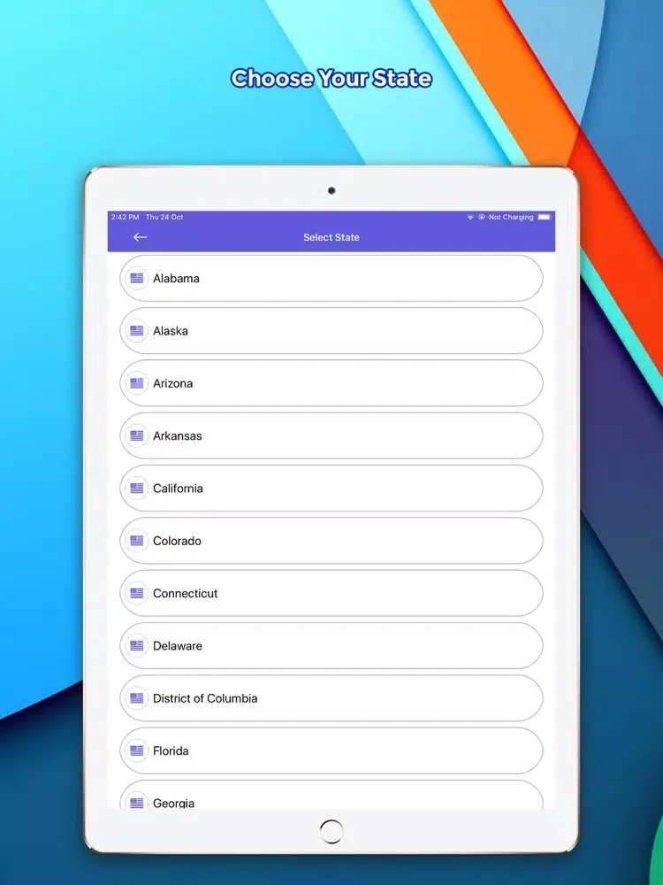 ภาพหน้าจอของ DMV Permit Practice Test iPad 