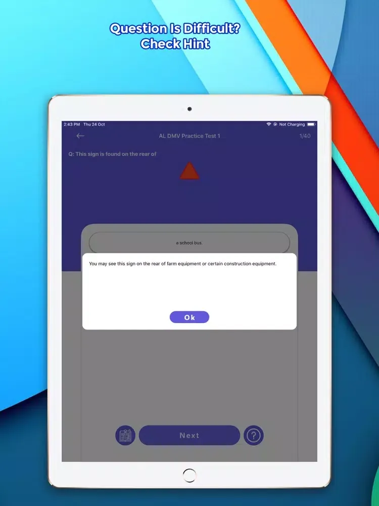 ภาพหน้าจอของ DMV Permit Practice Test iPad 