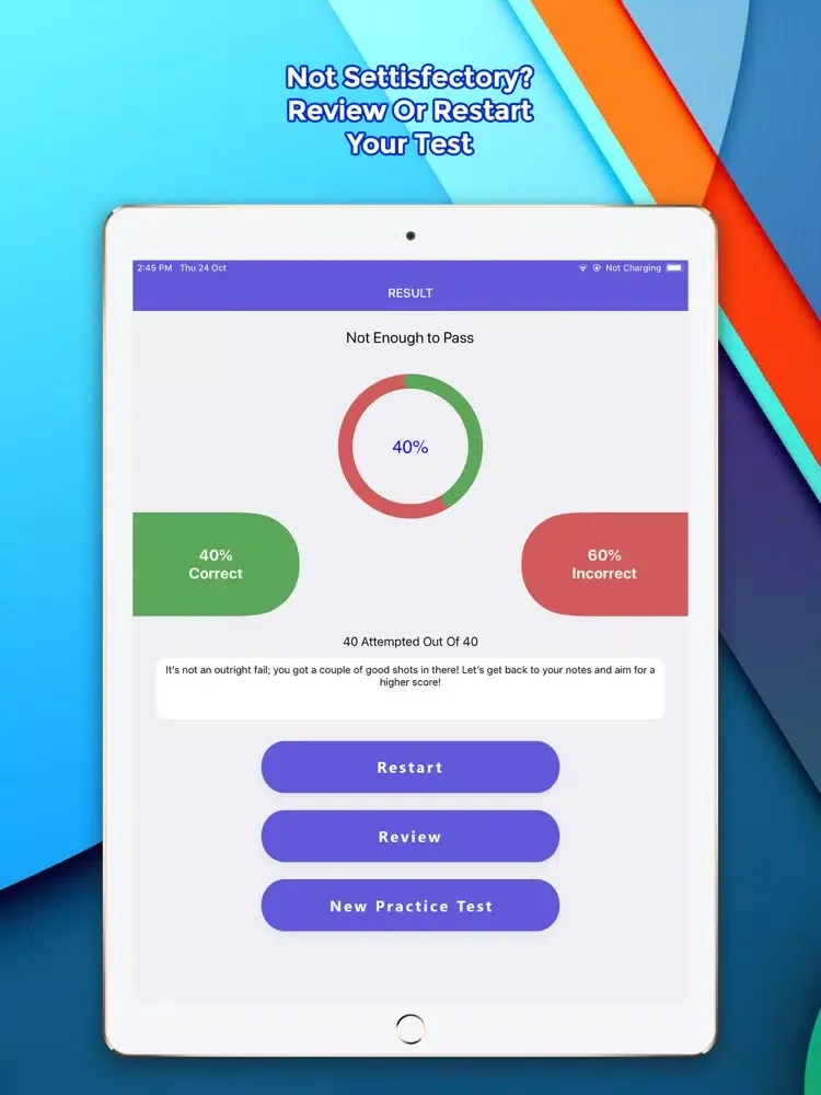 ภาพหน้าจอของ DMV Permit Practice Test iPad 