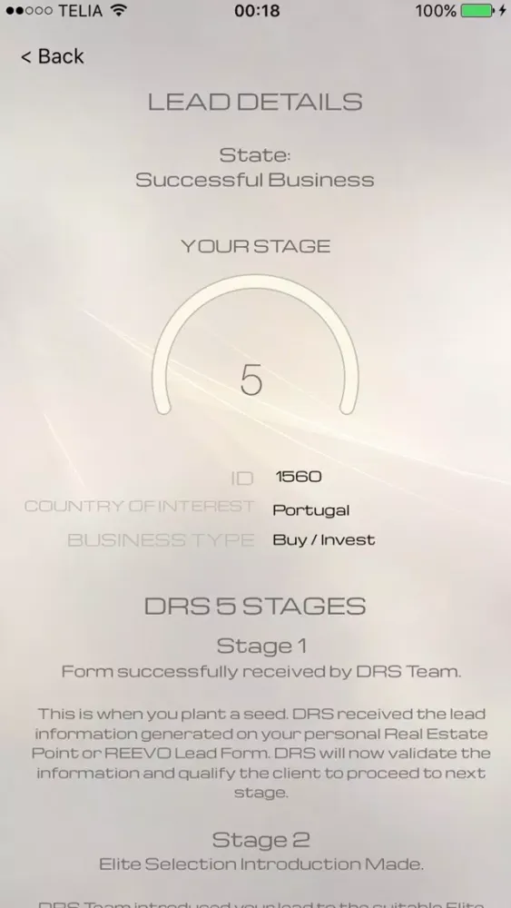 Tangkapan skrin DRS Reevo