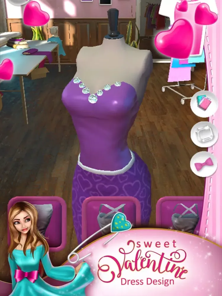 Tangkapan skrin Sweet Valentine Dress Design: Fun Beauty Salon iPad 