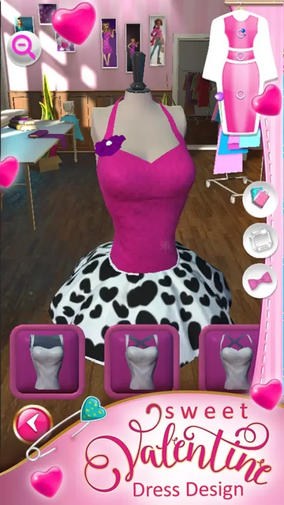 Tangkapan skrin Sweet Valentine Dress Design: Fun Beauty Salon