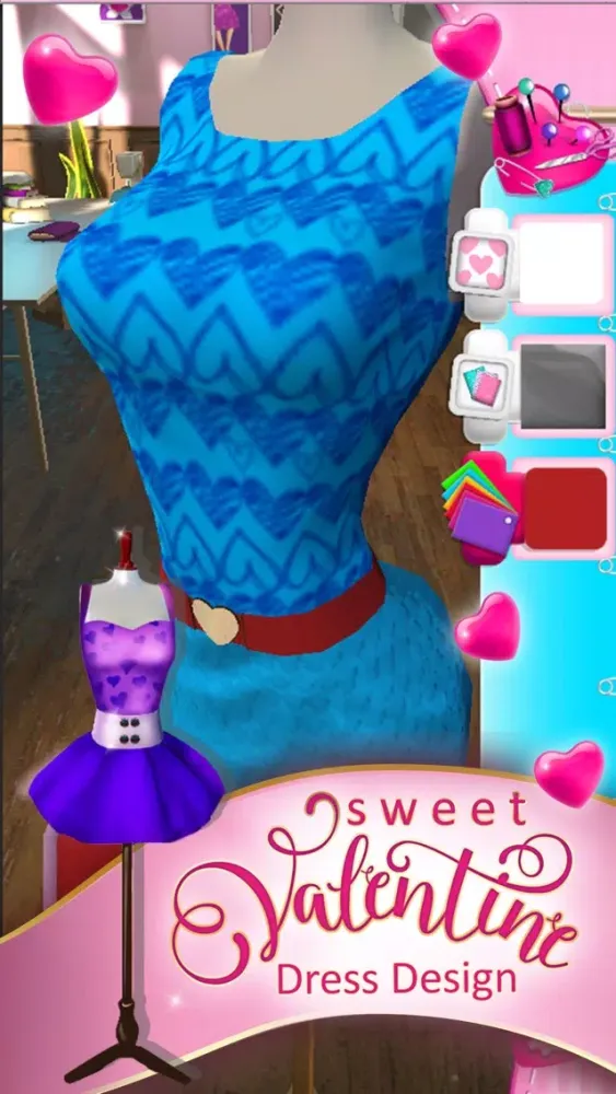 Tangkapan skrin Sweet Valentine Dress Design: Fun Beauty Salon