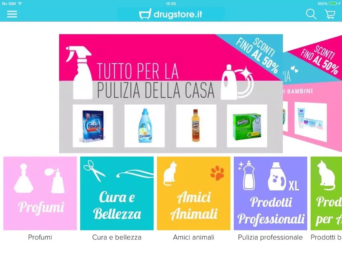 Скриншоты Drugstore.it iPad 